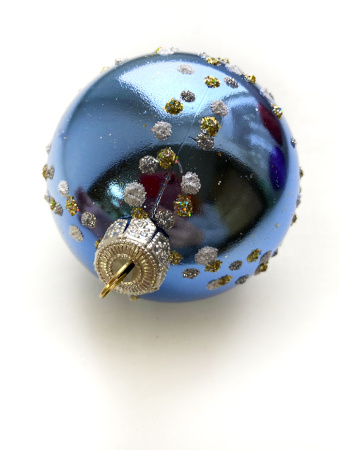 Набор шаров пластик. декор №8 разные цвета, 6см / 8см / 10см Шар пластиковый декорированный