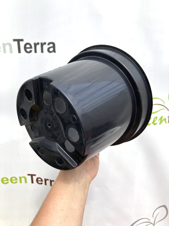 Горшок для рассады круглый литой 2л, ø17см, высота 13см.