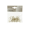 Металлические крючки для елочных игрушек, золото (уп.50шт) [400008]