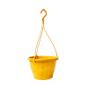 Кашпо подвесное, жёлтое, ø 23см, высота 14см, объём 3.7л