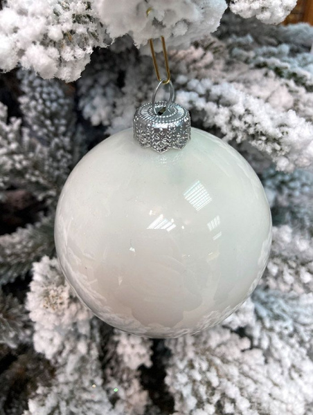 Шар елочный стекл. 8 см, [36]