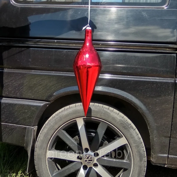 Украшение для больших ёлок "Сосулька" глянец 45см