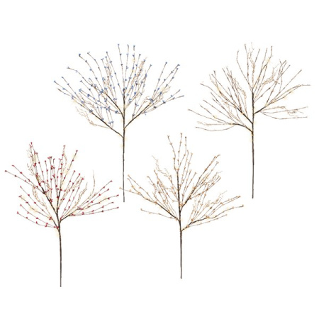 Светодиодная ветвь MicroLED 75см (30LED), цв.тепл. белый [485551]