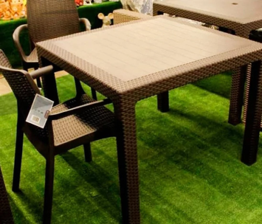 Стол Keter QUARTET 95 JRDBRW-EE STD CU, коричневый [230675]