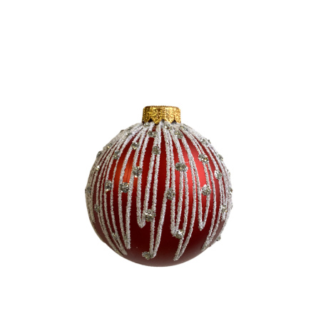 Набор шаров пластик. декор №13 разные цвета, 6см / 8см / 10см Шар пластиковый декорированный