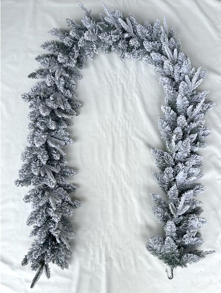 Гирлянда еловая заснеженная "Альберта" 270 см [23115]