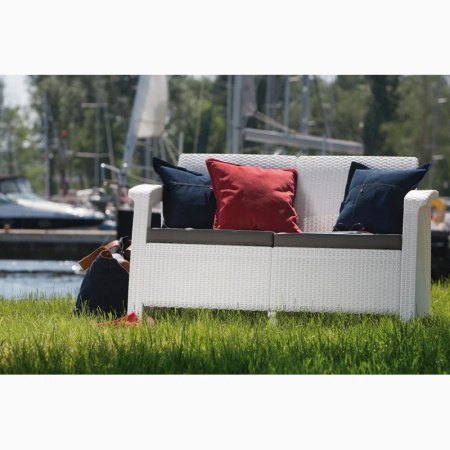 Диван CORFU LOVE SEAT, белый [223212]