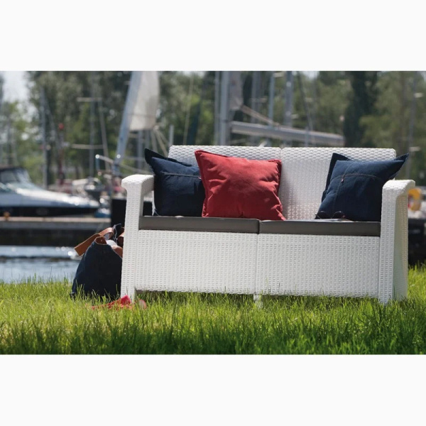 Диван CORFU LOVE SEAT, белый [223212]