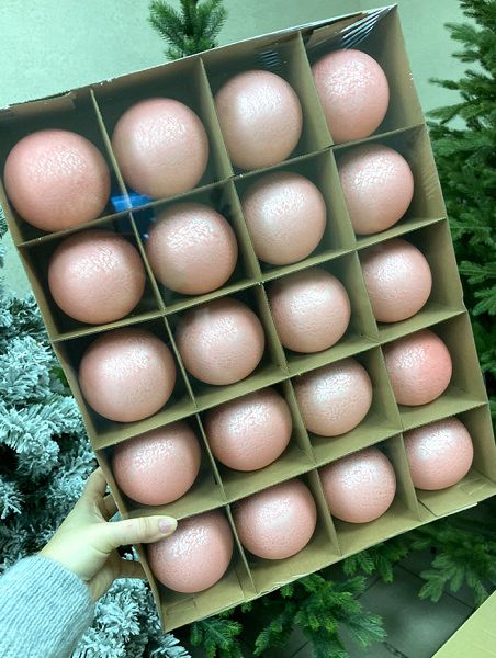 Шар елочный стекл. 8 см, [116s]