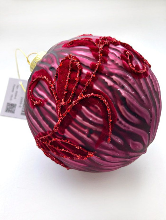 Шар елочный стекл. [5999-8]