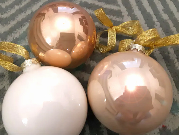 Набор шаров елочных стекл. Cashmere Rose 8см, 16 шт [140883]