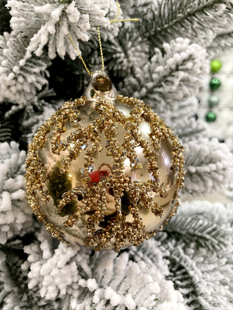 Шар елочный стекл. [67340]