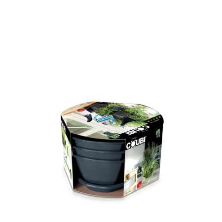 Каскадный цветочный горшок Coubi Herbal 9л, 29.5*29.5*38см