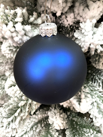 Шар елочный стекл. "Глянцевый" 8 см, [G-48]