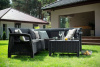 Комплект мебели из искусственного ротанга Corfu Relax Set, графит [227816]