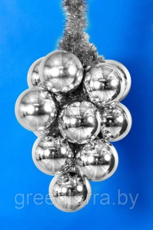 Украшение для больших ёлок "Гроздь из шаров" 50 см