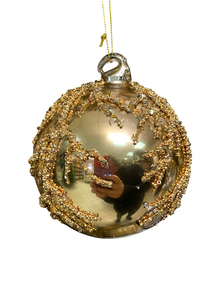 Шар елочный стекл. [67341]