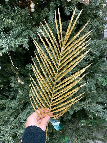 Ветка новогодняя "Пальмовый лист" [629145]