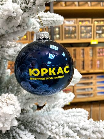 Шары елочные стеклянные для нанесения логотипа