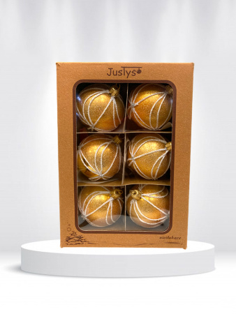 Шар пластиковый декорированный