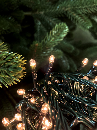 Электрогирлянда 200 теплых белых микроламп 10 м, IP44 [OTW200E-M-M]