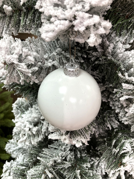 Шары пластиковые, белые глянец