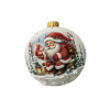 Шар елочный стекл. декупаж 12 см, [DQ5]