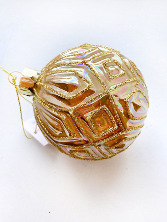 Шар елочный стекл. [5703-3]