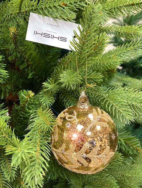 Шар елочный стекл. [63602]