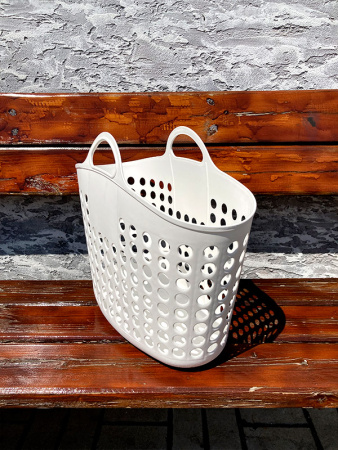 Корзина пластиковая Unibag (белая)