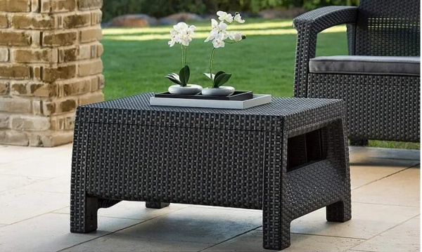 Комплект мебели из искусственного ротанга Keter Corfu Set, графит [223204]