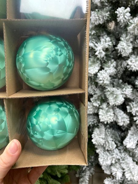 Шар елочный стекл. 8 см, [70]