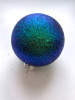 Шары пластиковые, парча синий хамелеон ВН19 Шары пластиковые, парча синий хамелеон