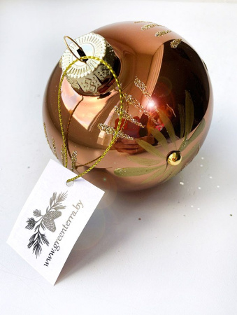 Шар елочный стекл. [0318-1]