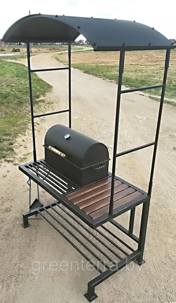 Кованый мангал с крышей "Алник"