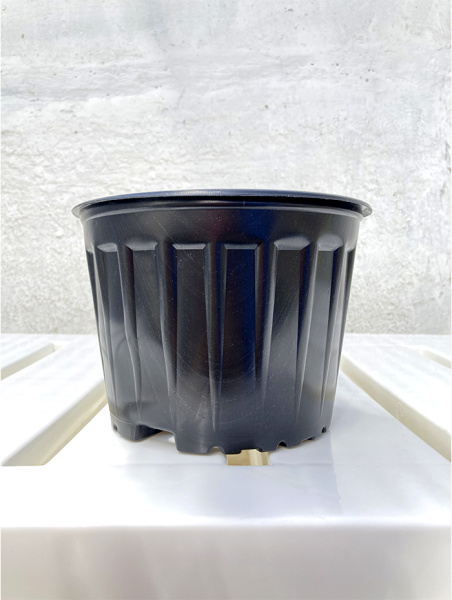 Горшок для рассады круглый формованный с рёбрами жёсткости 3л, 19см, высота 14см