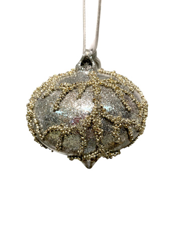 Игрушка елочная стекл. 8см [67336]