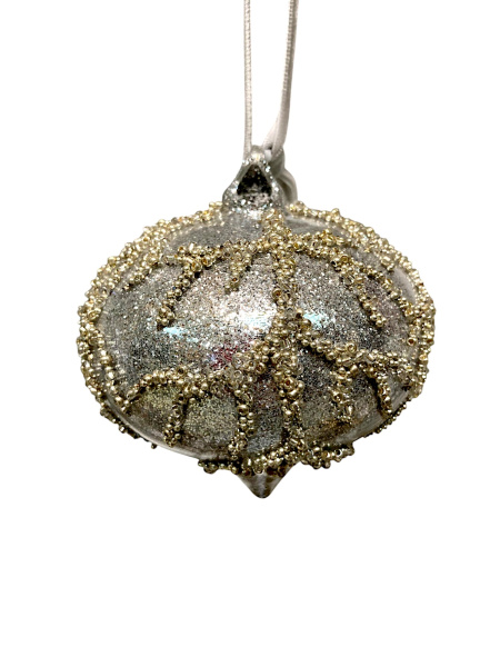 Игрушка елочная стекл. 8см [67336]