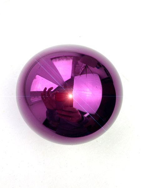 Шар елочный стекл. 8 см, [G-42]