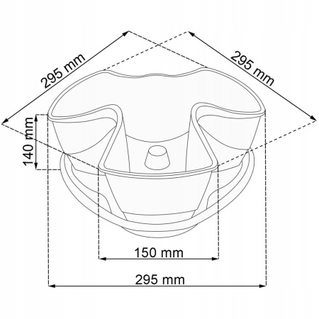 Каскадный цветочный горшок Coubi Herbal 9л, 29.5*29.5*38см