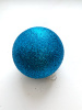 Шары пластиковые, парча синий