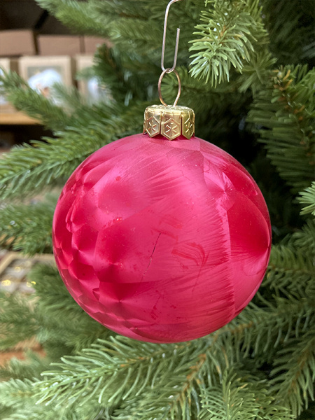 Шар елочный стекл. 8 см, [65]