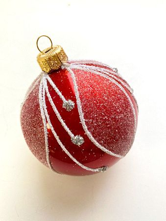 Набор шаров пластик. декор №5 разные цвета, 6см / 8см / 10см Шар пластиковый декорированный