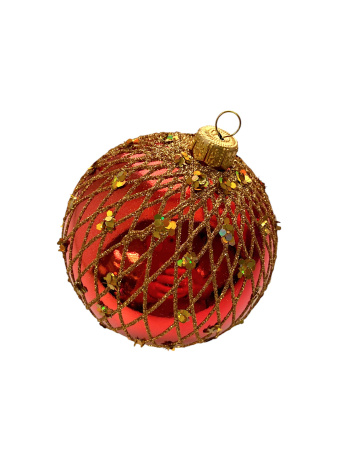 Шар пластиковый декорированный