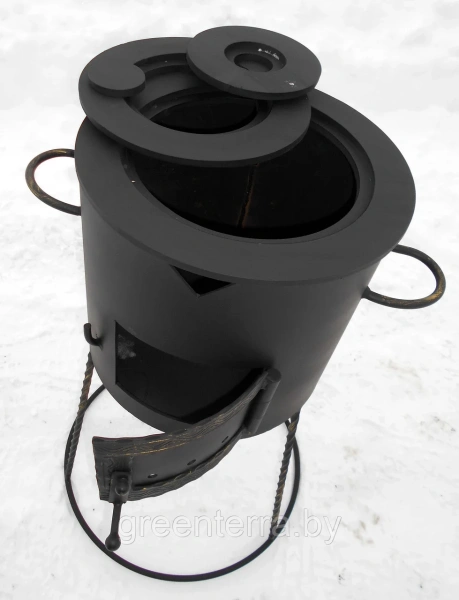 Печь для казана с конфоркой 12л "Жар-птица"