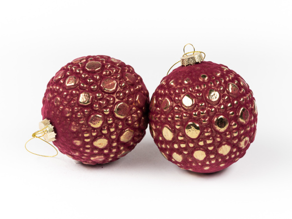 Шар елочный стекл. 10см [20206-10]