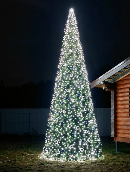 Большая уличная каркасная ель для 3D освещения 