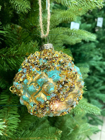 Шар елочный стекл. [60263]