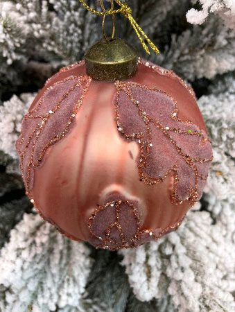 Шар елочный стекл. 10см [0634-13]