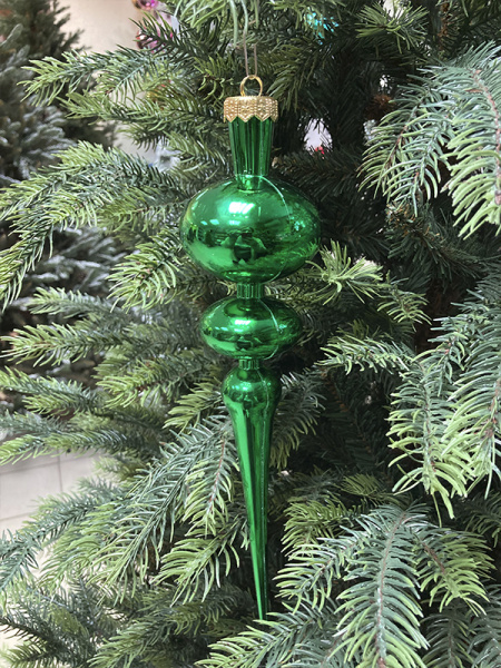 Украшение елочное "Подвес" 28см ЗЕЛЕНЫЙ